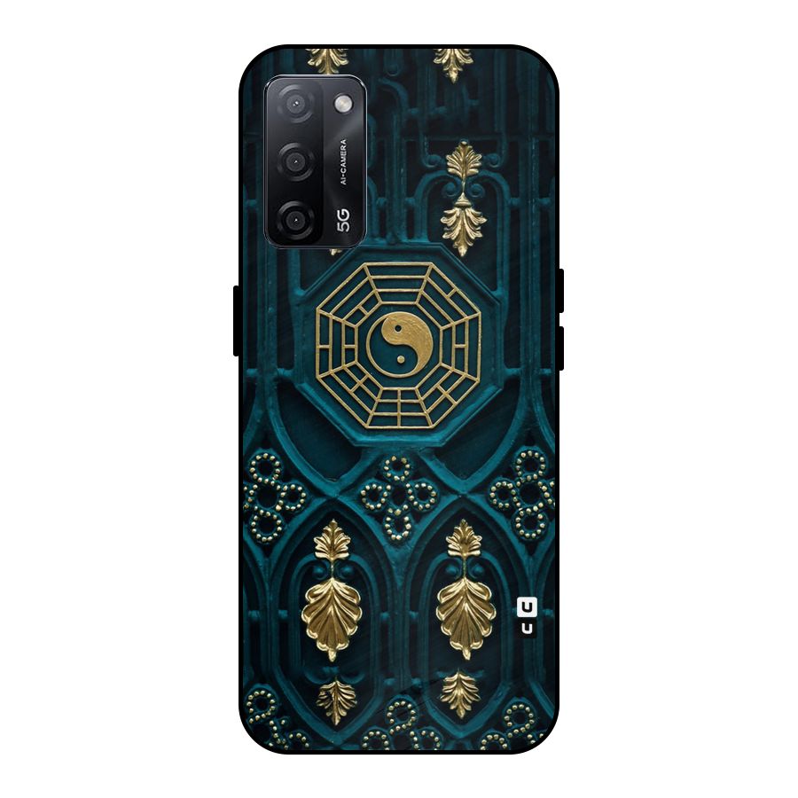 Peace Web Design Metal Back Case for Oppo A53s 5G