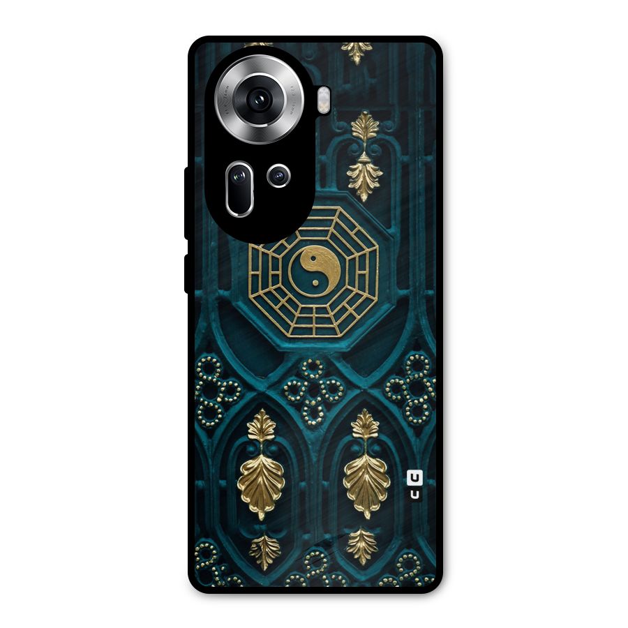 Peace Web Design Metal Back Case for Oppo Reno11 5G