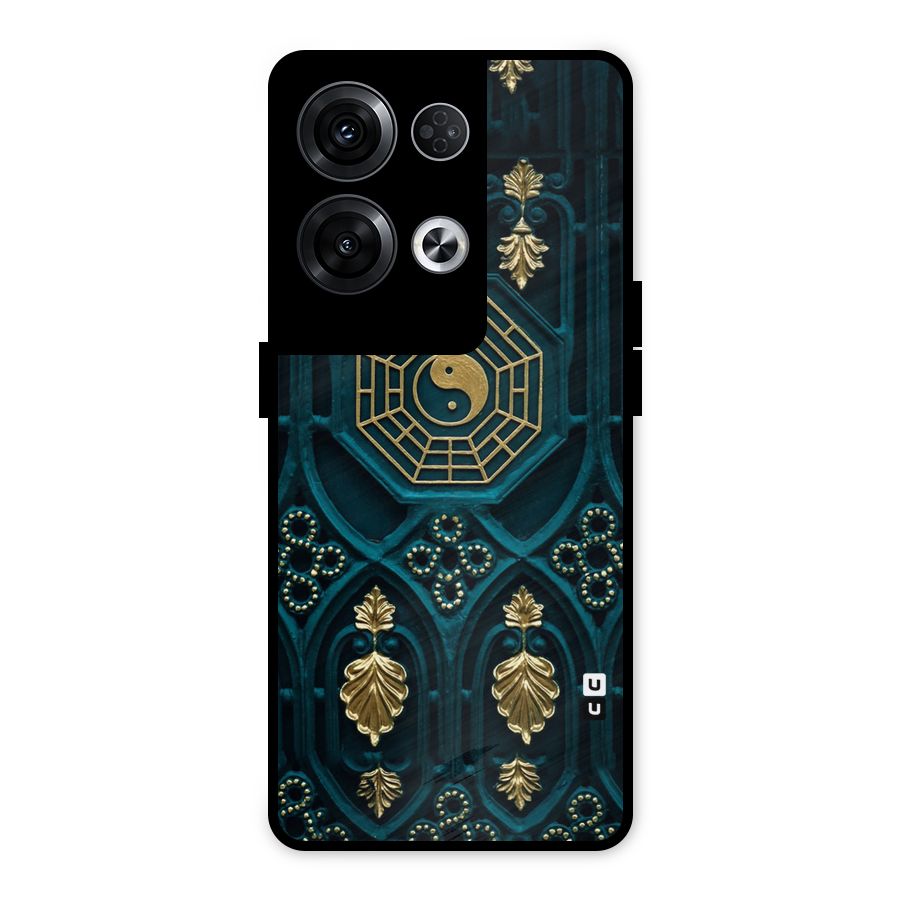 Peace Web Design Metal Back Case for Oppo Reno8 Pro 5G