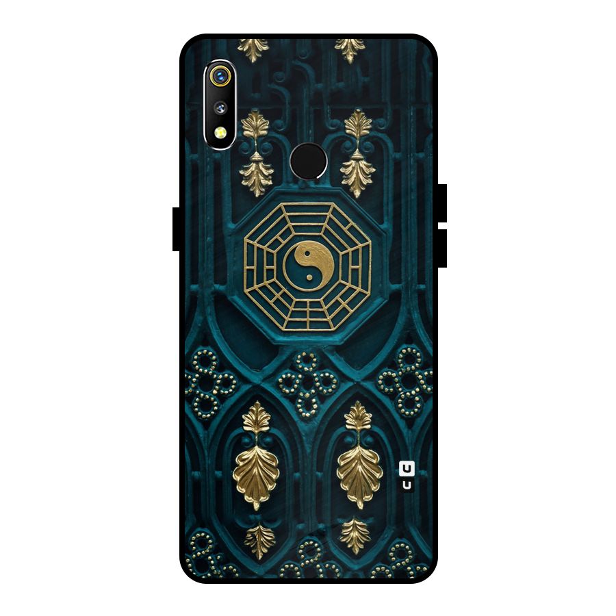 Peace Web Design Metal Back Case for Realme 3i