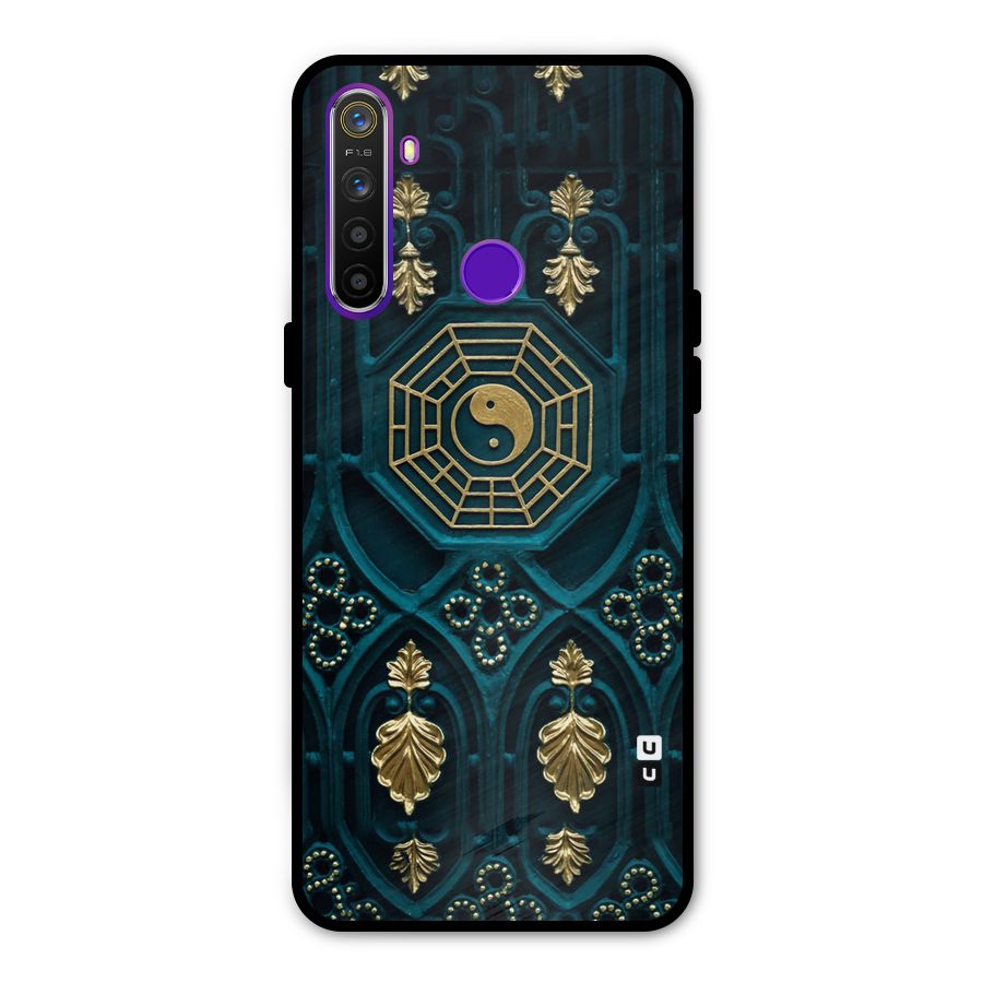 Peace Web Design Metal Back Case for Realme 5i