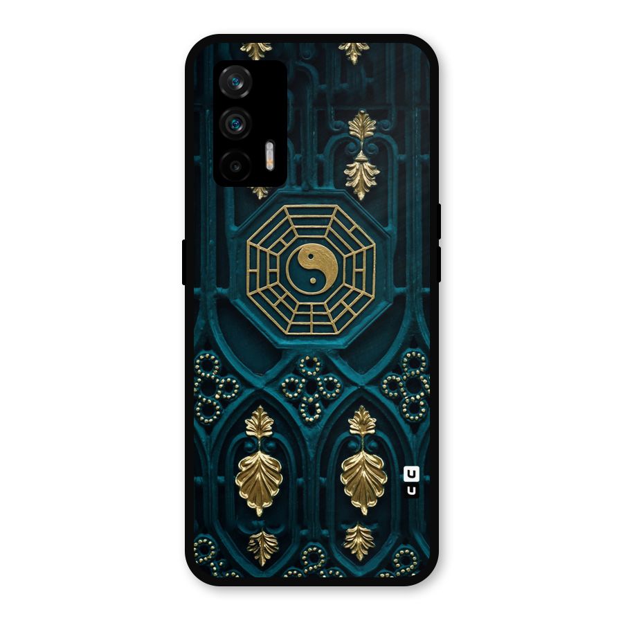 Peace Web Design Metal Back Case for Realme GT 5G