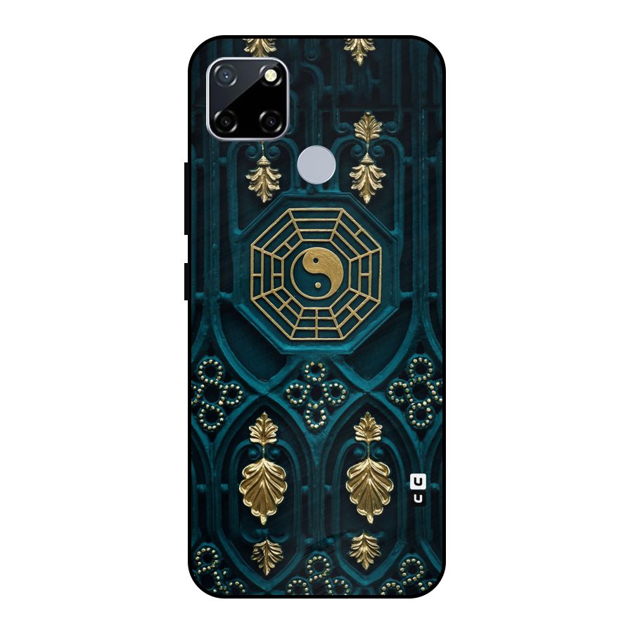 Peace Web Design Metal Back Case for Realme Narzo 30A