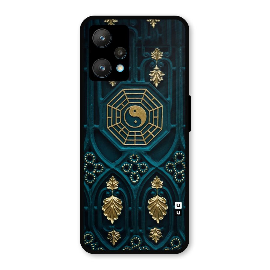 Peace Web Design Metal Back Case for Realme Narzo 50 Pro