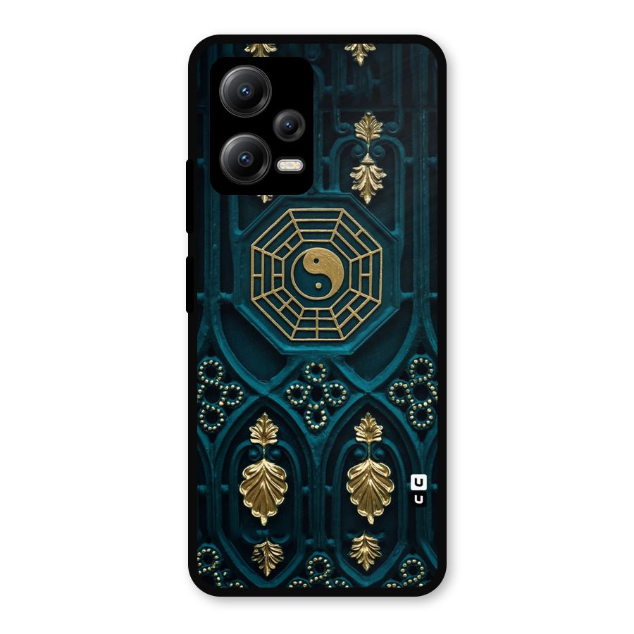 Peace Web Design Metal Back Case for Redmi Note 12 5G