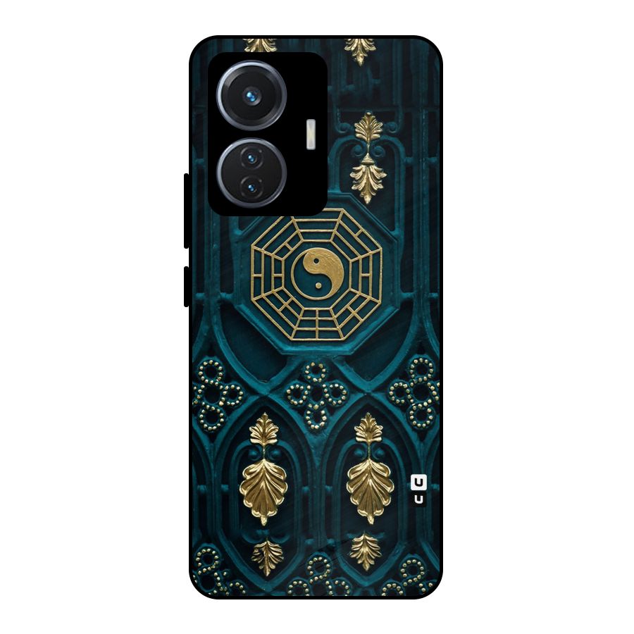 Peace Web Design Metal Back Case for Vivo T1 44W