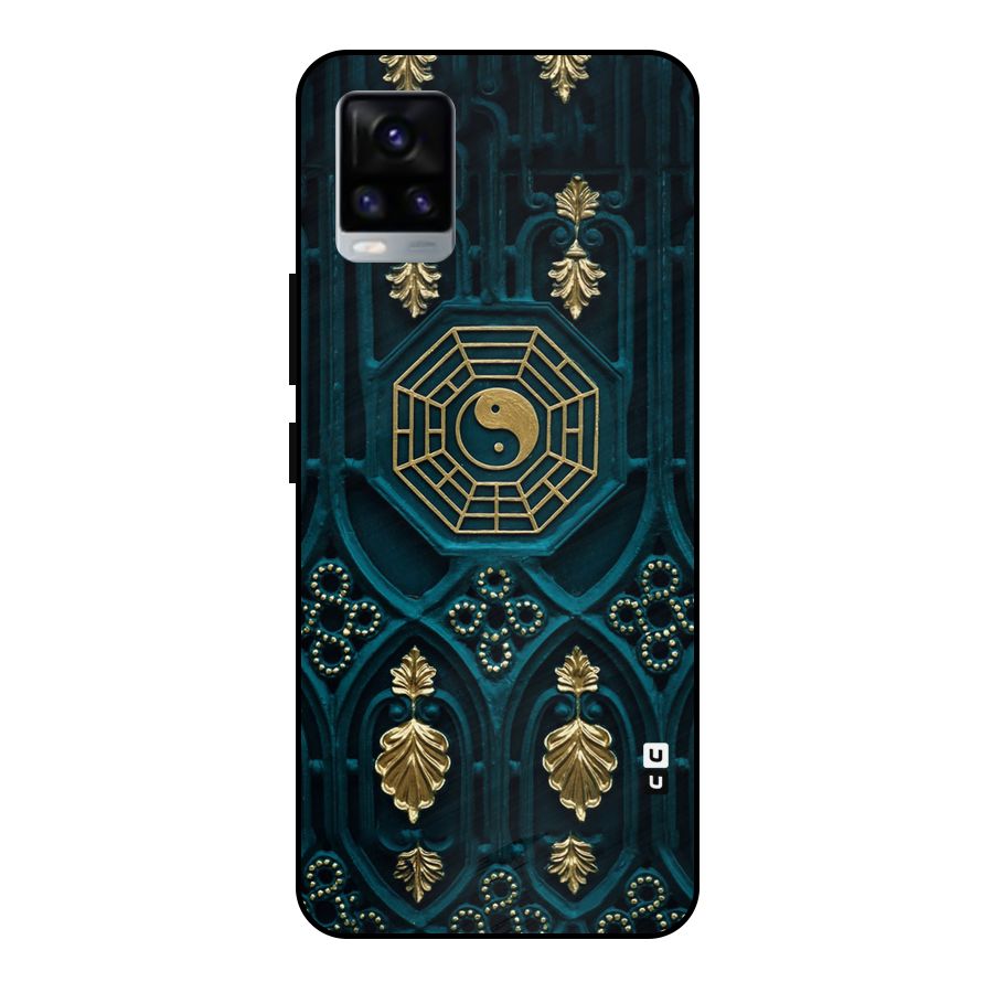 Peace Web Design Metal Back Case for Vivo V20 2021
