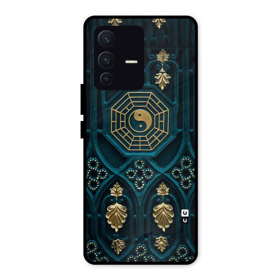 Peace Web Design Metal Back Case for Vivo V23 5G