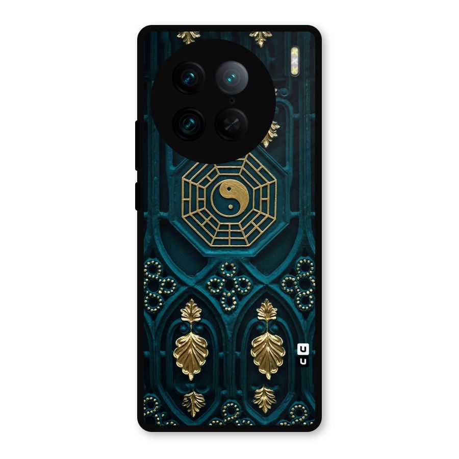 Peace Web Design Metal Back Case for Vivo X90 Pro