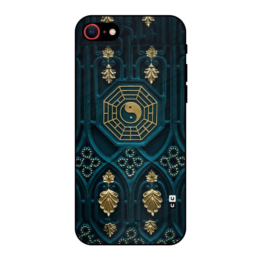 Peace Web Design Metal Back Case for iPhone SE 2022