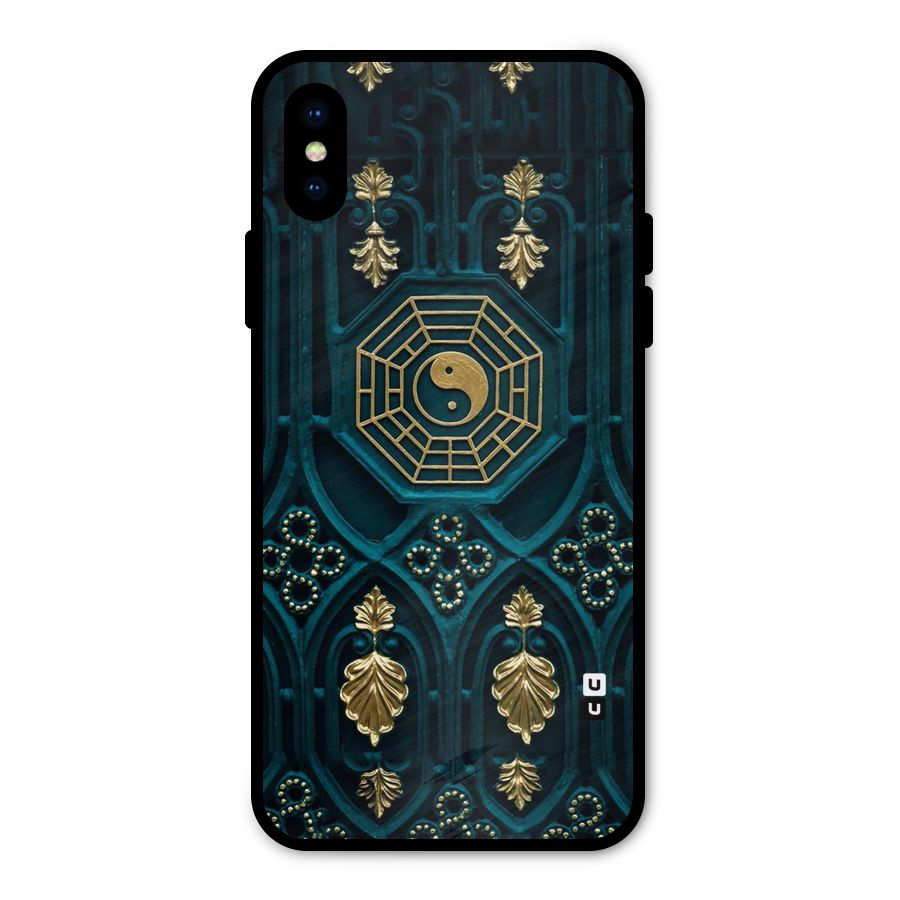 Peace Web Design Metal Back Case for iPhone X