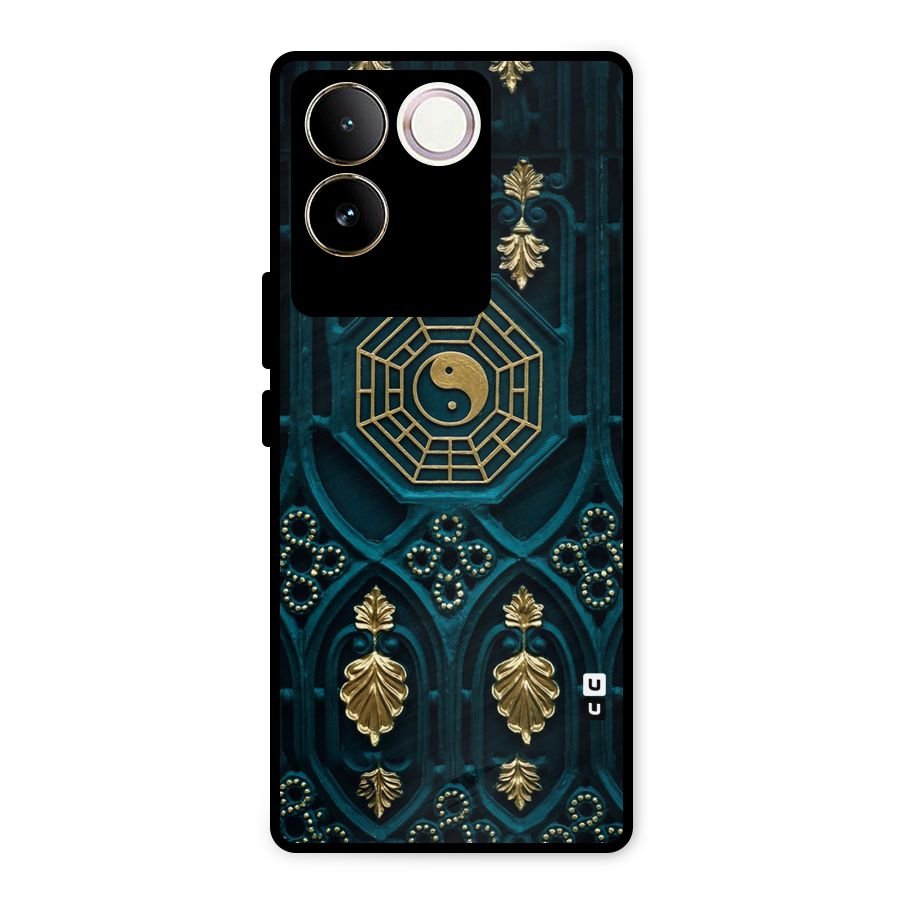 Peace Web Design Metal Back Case for iQOO Z7 Pro