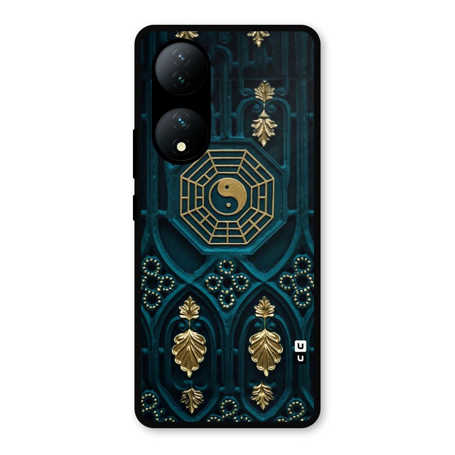 Peace Web Design Metal Back Case for iQOO Z7s