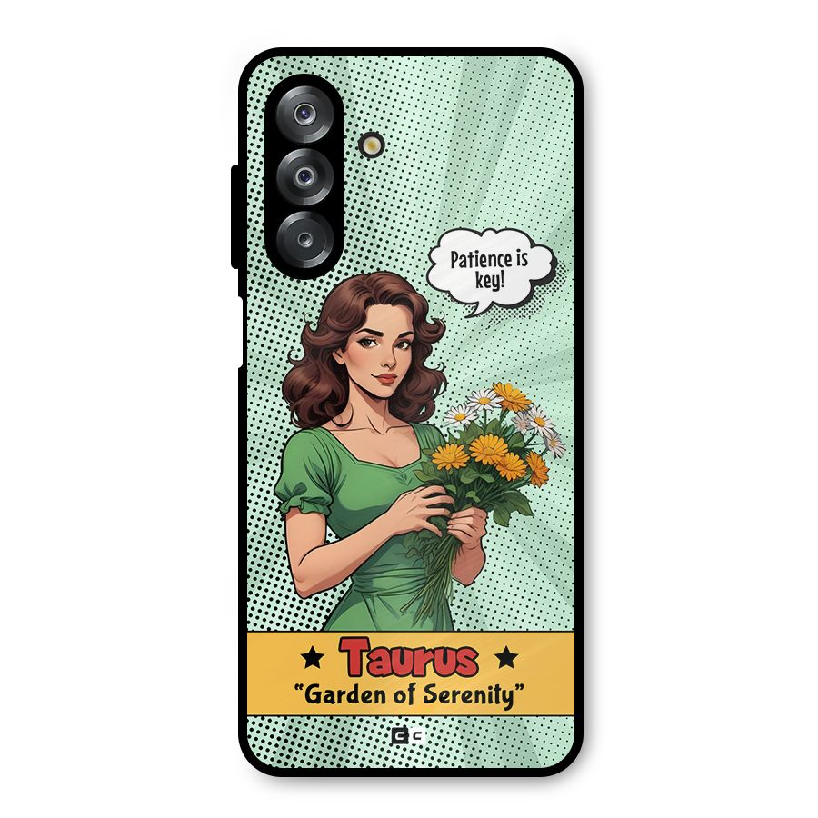 Peaceful Taurus Metal Back Case for Galaxy A26