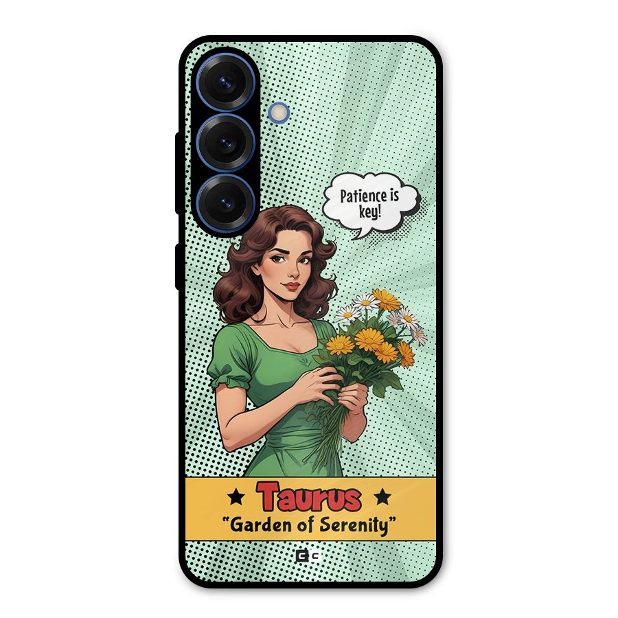 Peaceful Taurus Metal Back Case for Galaxy S25