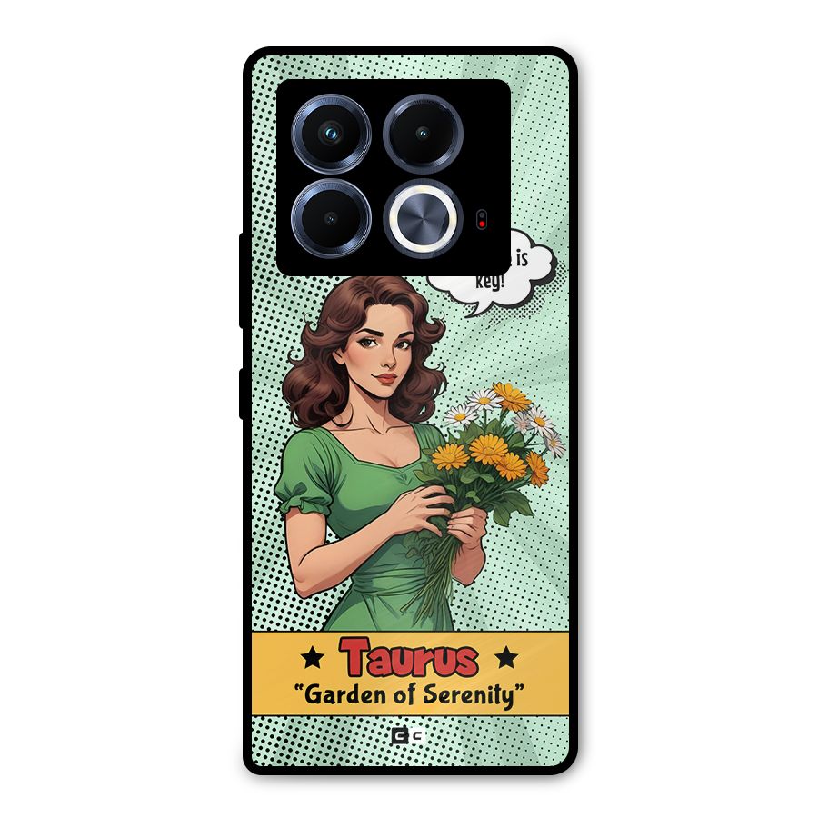 Peaceful Taurus Metal Back Case for Infinix Note 40 5G