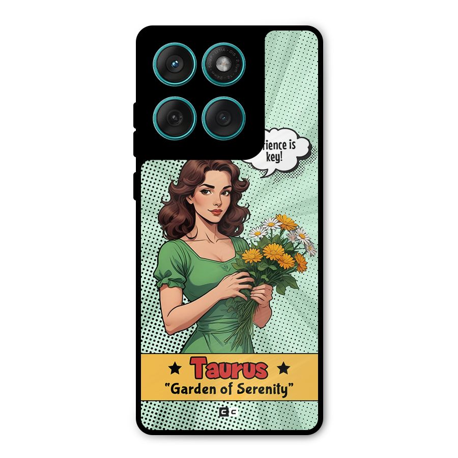 Peaceful Taurus Metal Back Case for Motorola Edge 60 Fusion