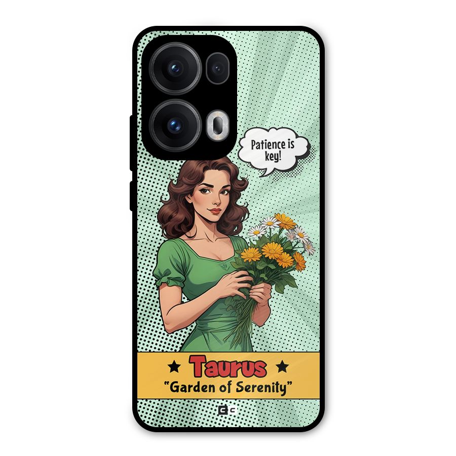 Peaceful Taurus Metal Back Case for Oppo Reno13 Pro