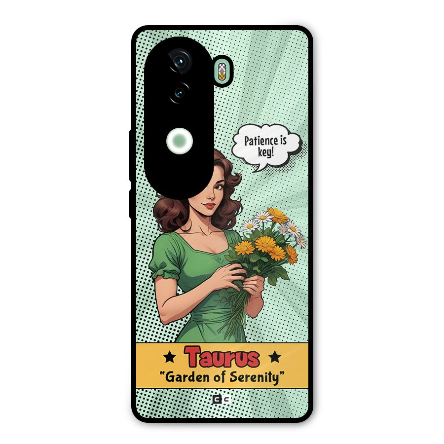Peaceful Taurus Metal Back Case for iQOO Z9s