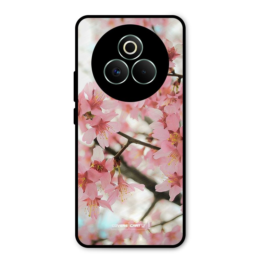 Peach Floral Metal Back Case for Realme P3 Pro