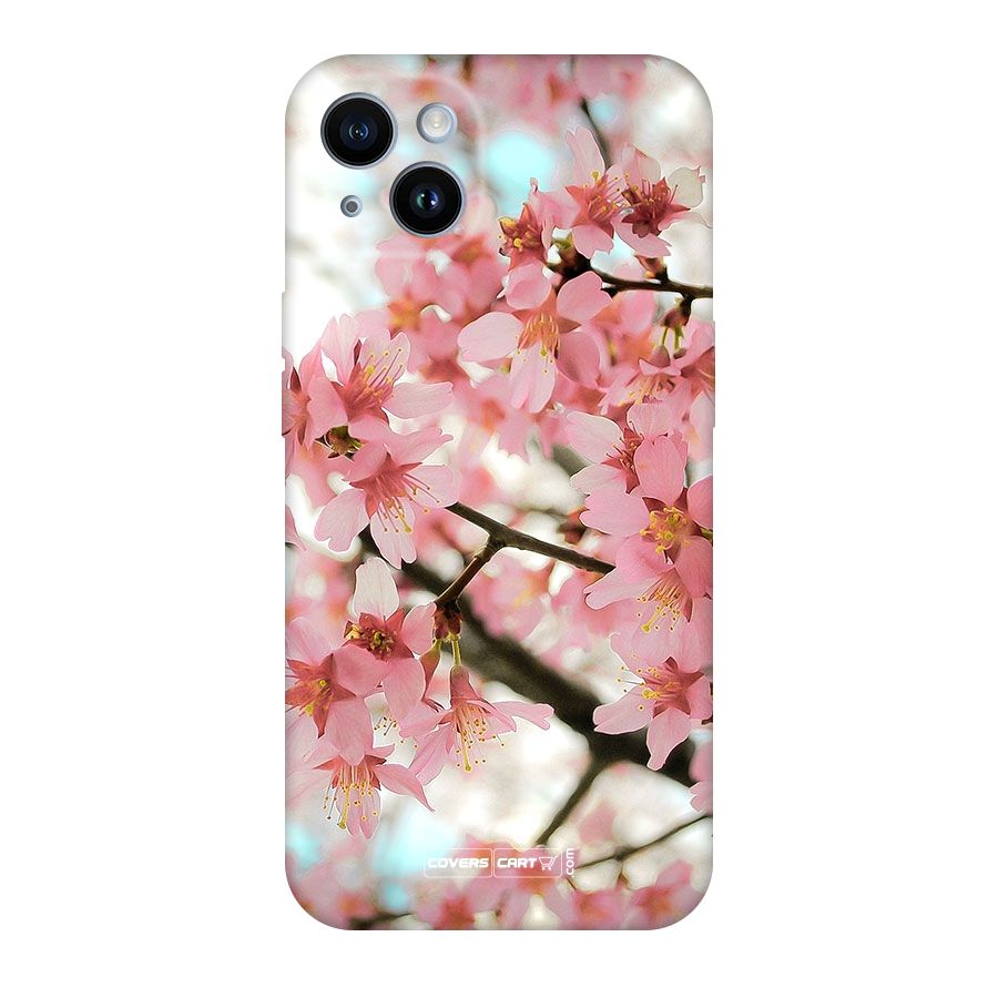 Peach Floral Original Polycarbonate Back Case for iPhone 14