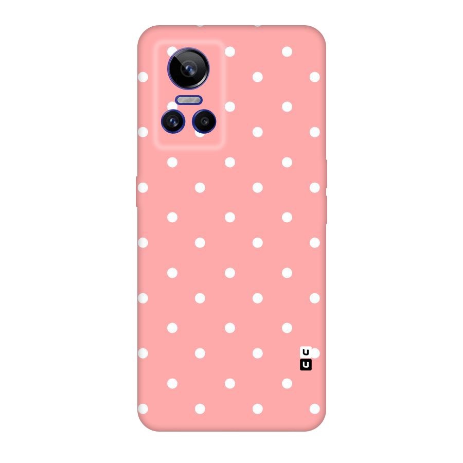 Peach Polka Pattern Original Polycarbonate Back Case for Realme GT Neo 3