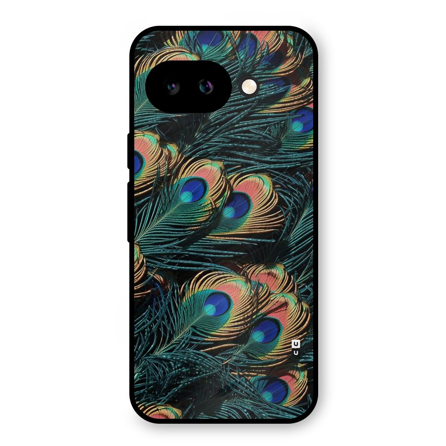 Peacock Feather Art Metal Back Case for Google Pixel 9a