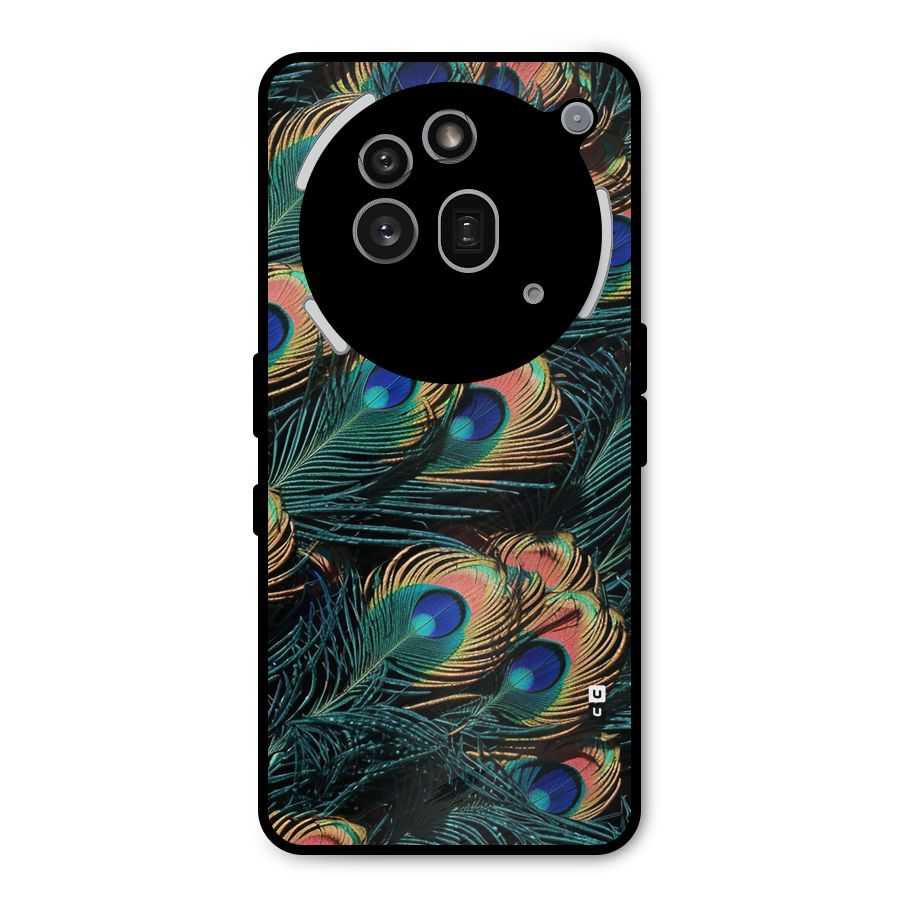 Peacock Feather Art Metal Back Case for Nothing Phone 3a Pro