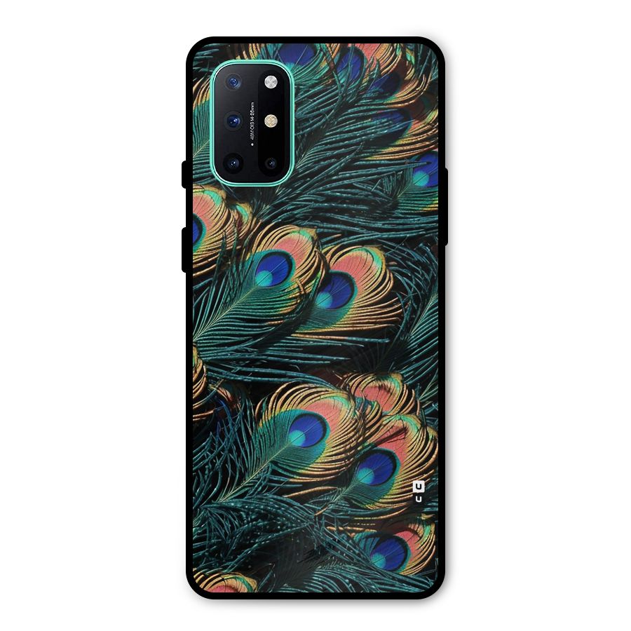 Peacock Feather Art Metal Back Case for OnePlus 8T