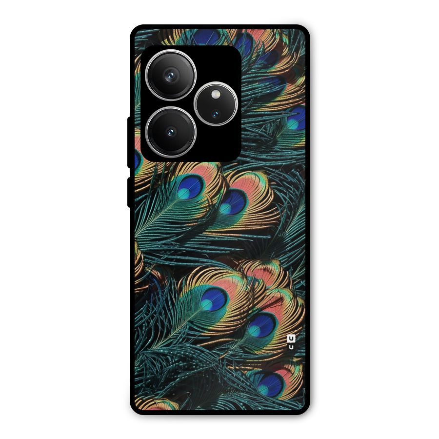Peacock Feather Art Metal Back Case for Realme GT 6