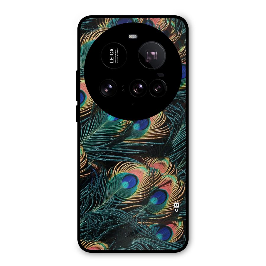 Peacock Feather Art Metal Back Case for Xiaomi 15 Ultra
