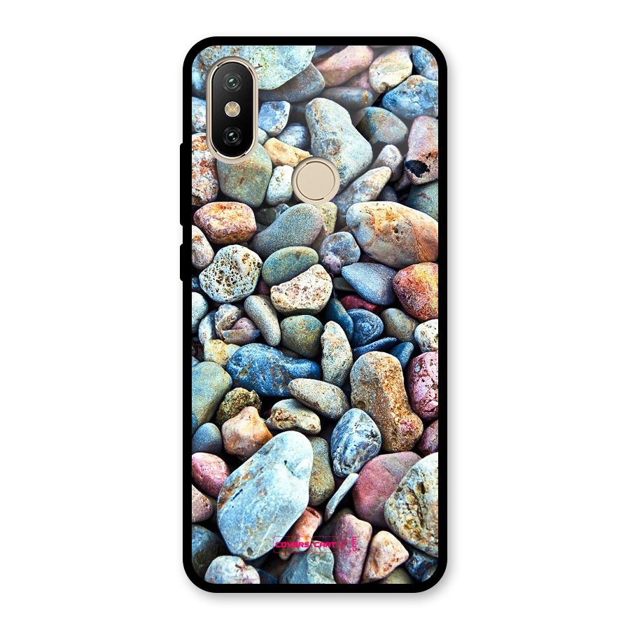 Pebbles Glass Back Case for Redmi A2