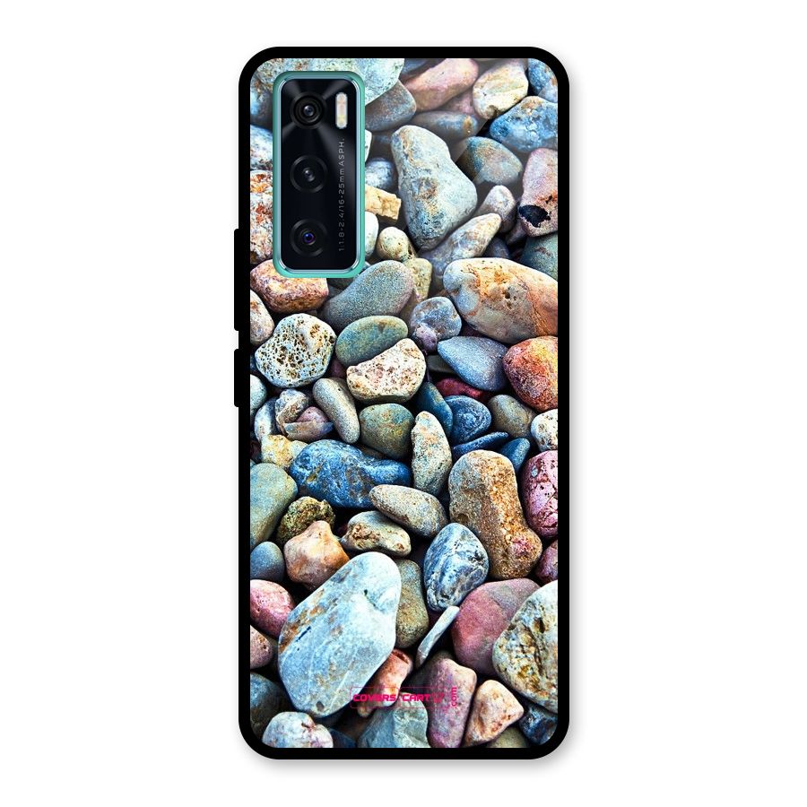 Pebbles Glass Back Case for Vivo V20 SE