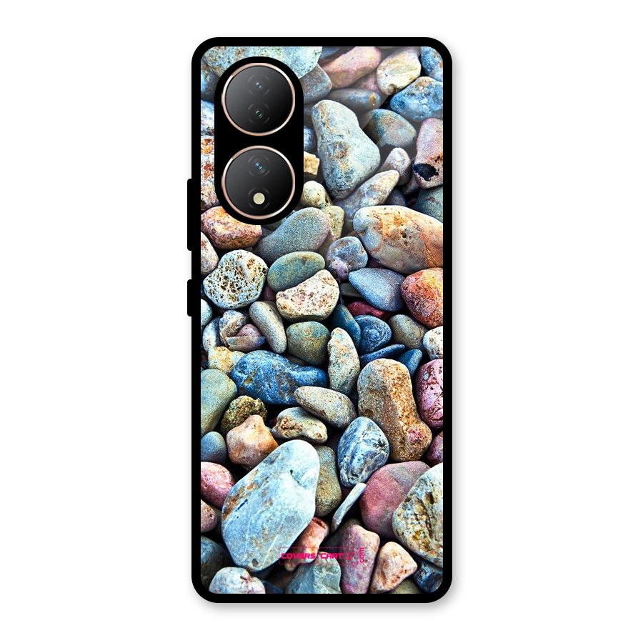 Pebbles Glass Back Case for Vivo Y100A