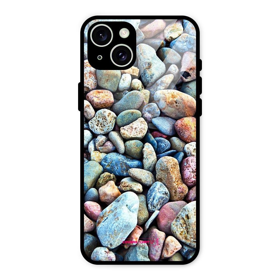 Pebbles Glass Back Case for iPhone 15 Plus