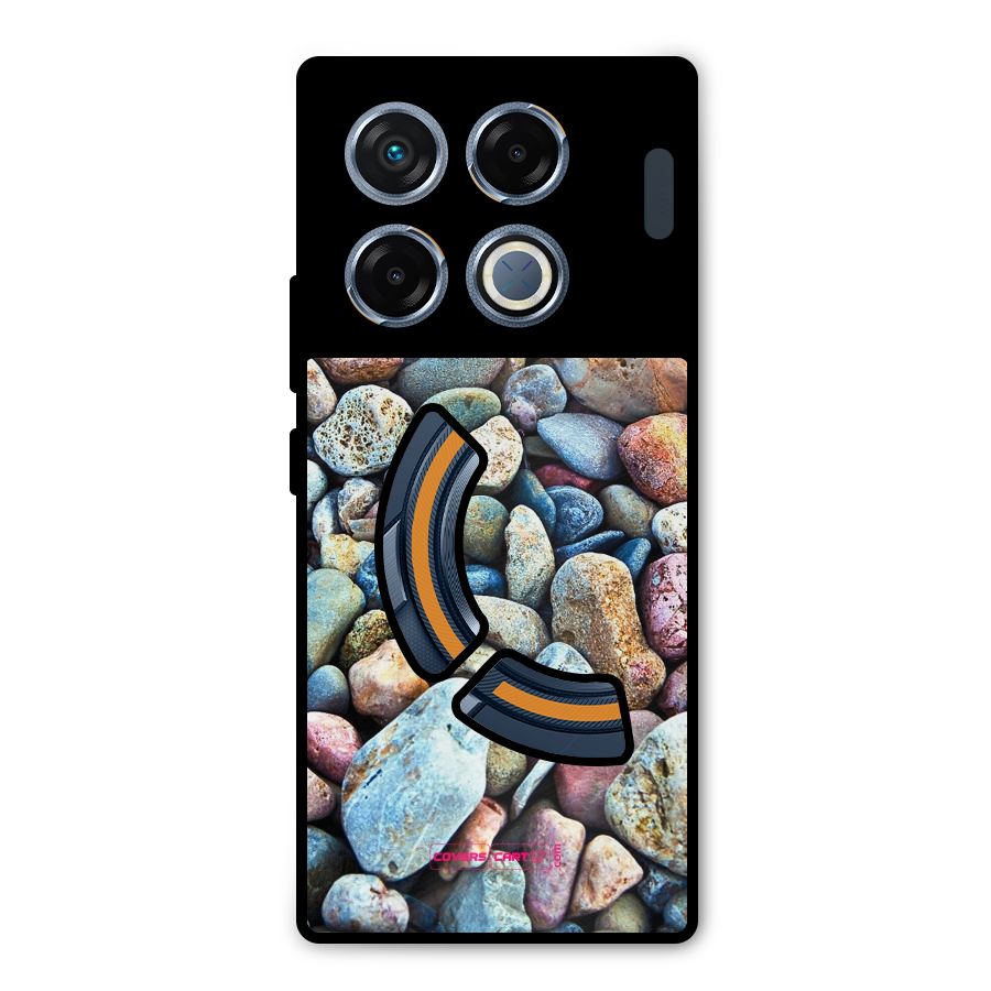 Pebbles Metal Back Case for Infinix GT 20 Pro