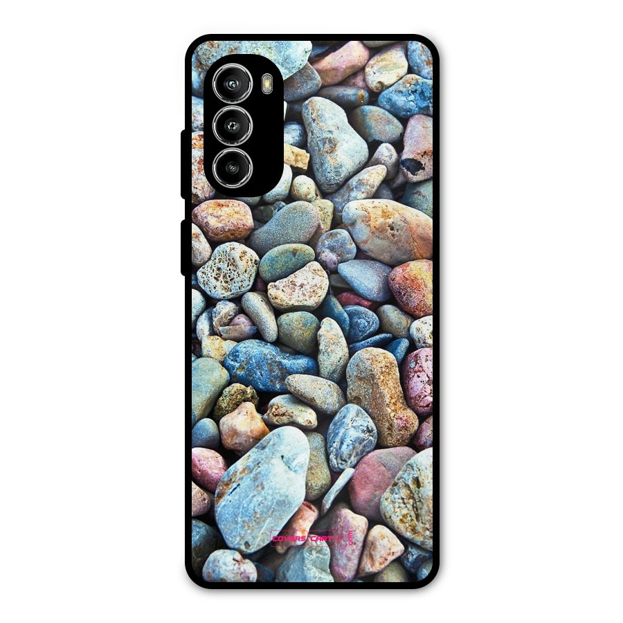 Pebbles Metal Back Case for Moto G82