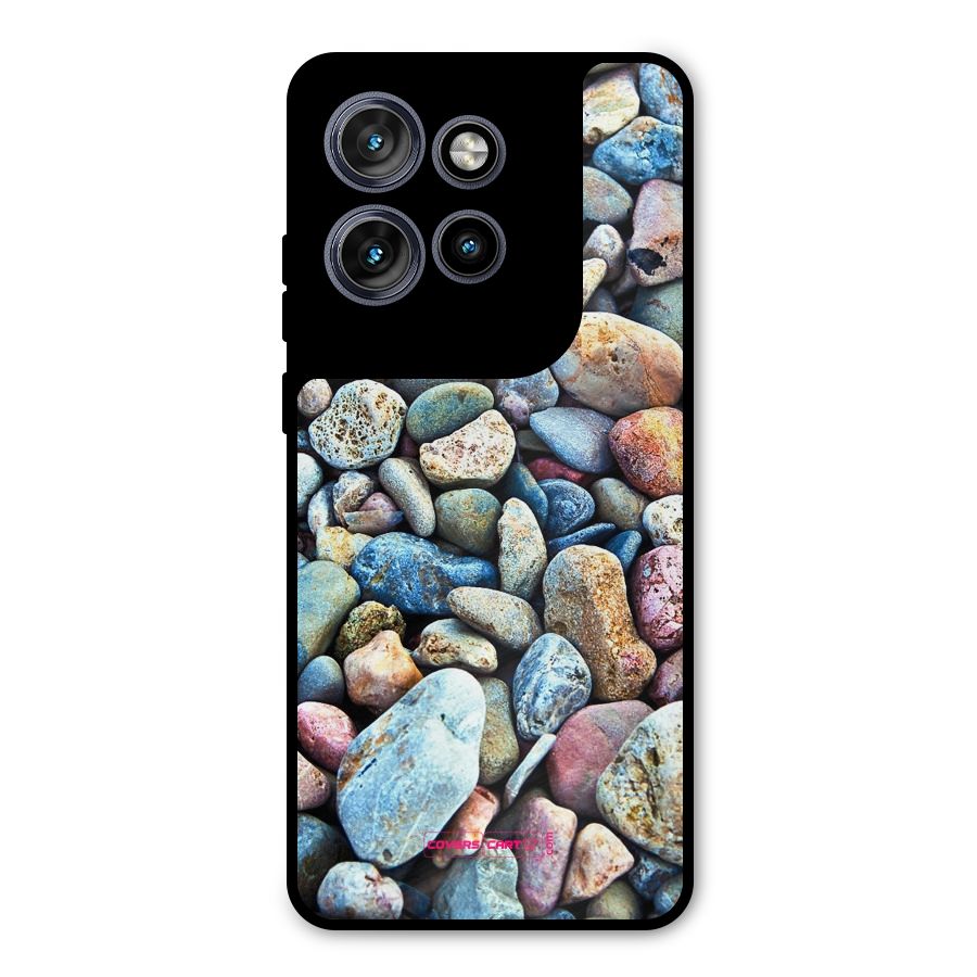 Pebbles Metal Back Case for Motorola Edge 50 Neo