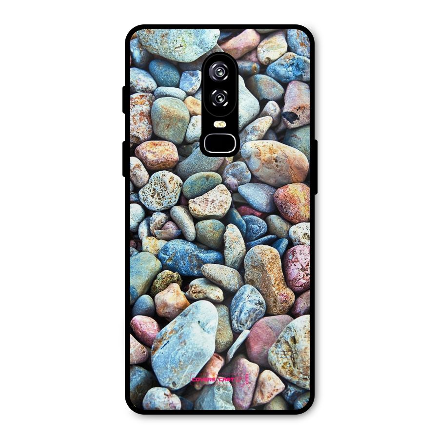 Pebbles Metal Back Case for OnePlus 6