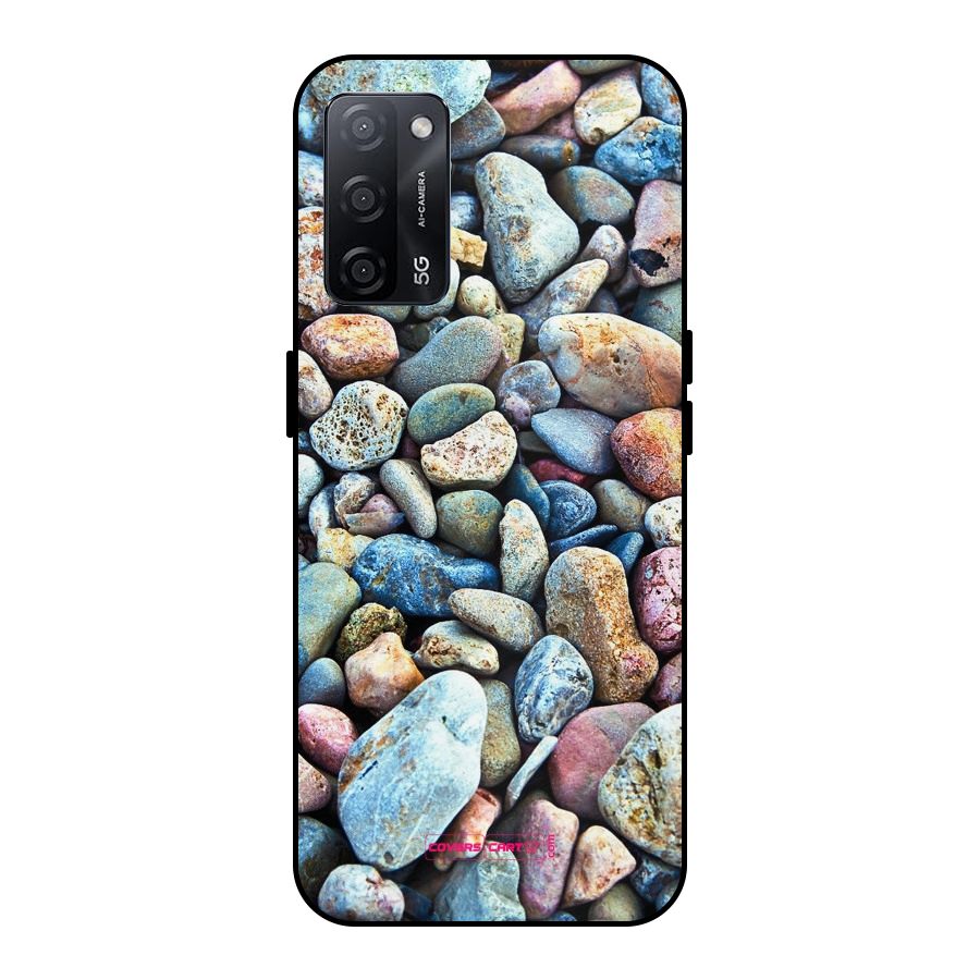 Pebbles Metal Back Case for Oppo A53s 5G