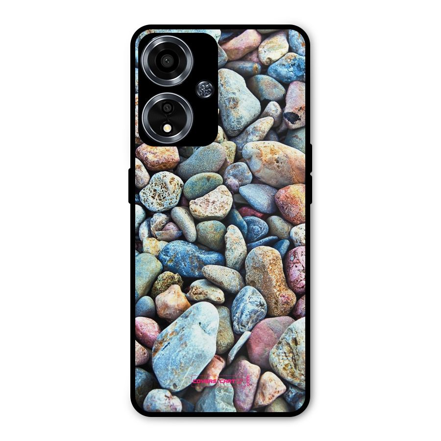 Pebbles Metal Back Case for Oppo A59