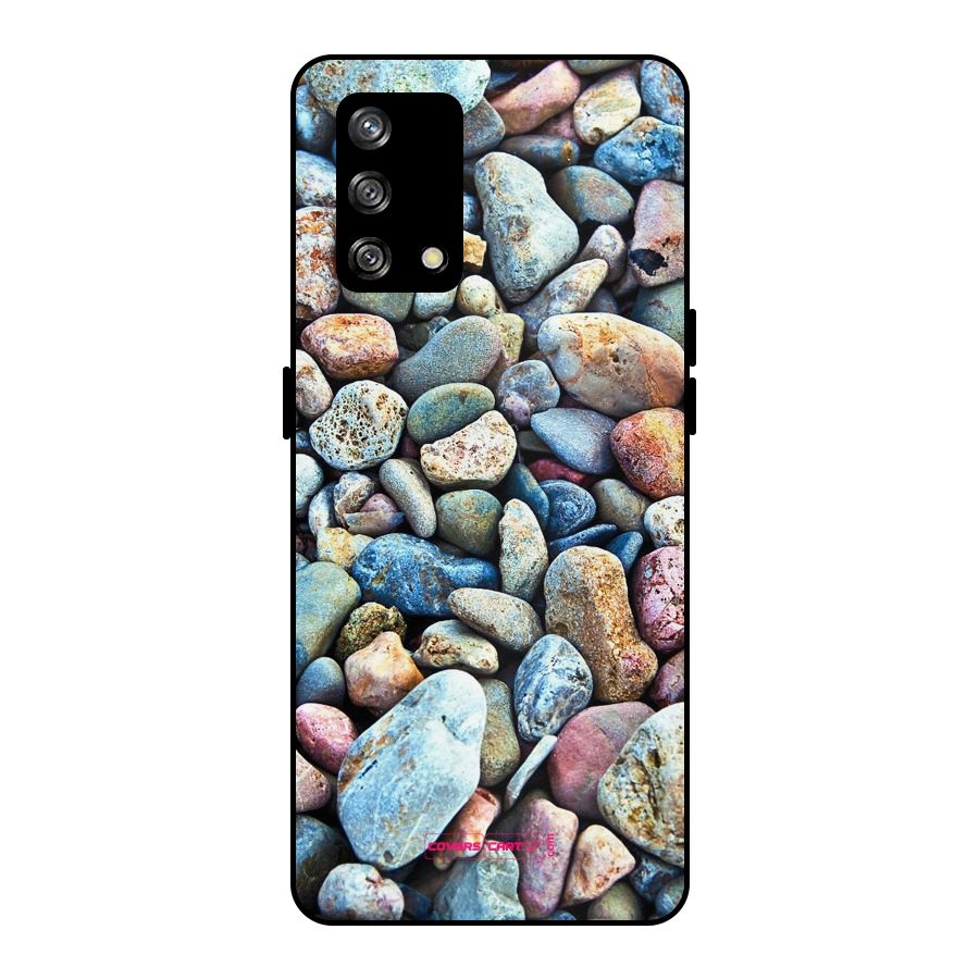 Pebbles Metal Back Case for Oppo F19