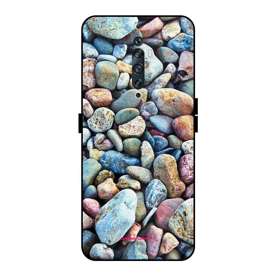 Pebbles Metal Back Case for Oppo Reno2 F