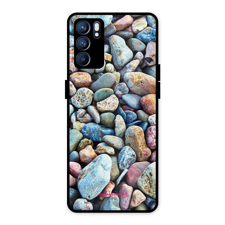 Pebbles Metal Back Case for Oppo Reno6 5G