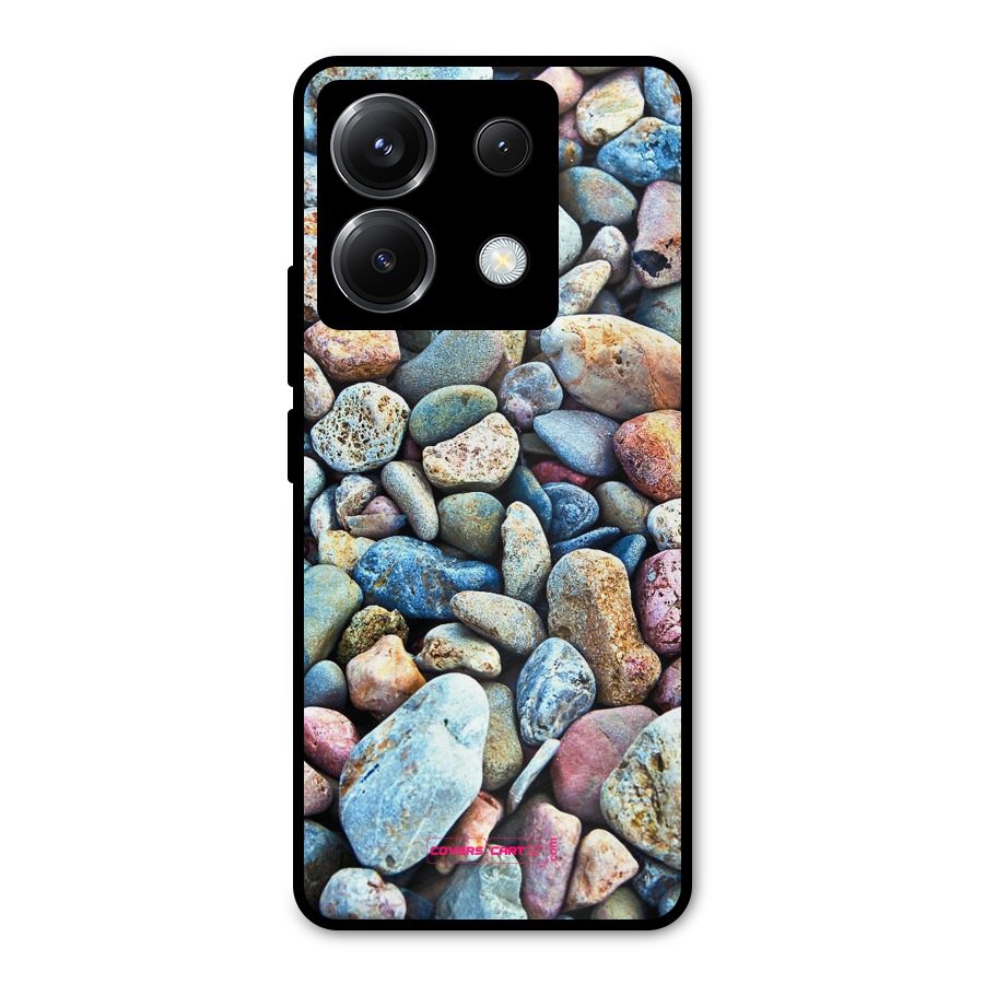 Pebbles Metal Back Case for Poco X6