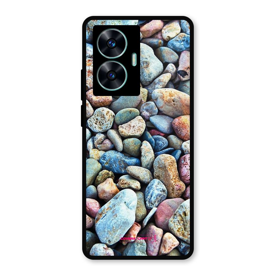 Pebbles Metal Back Case for Realme C55