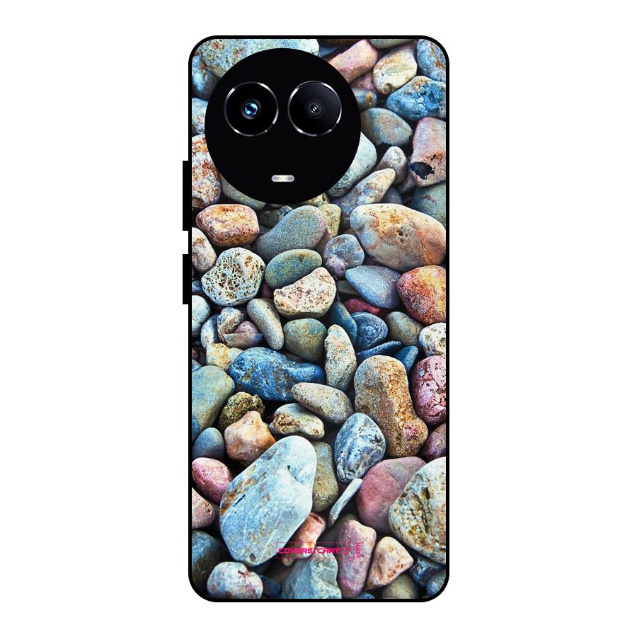 Pebbles Metal Back Case for Realme Narzo 60X