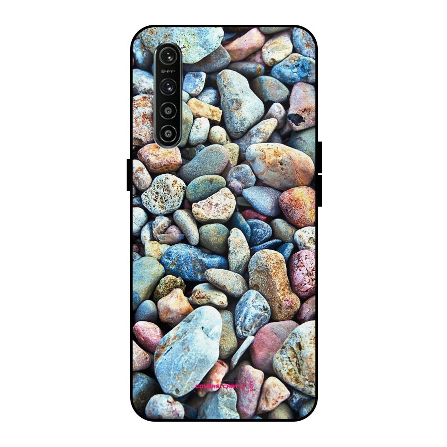 Pebbles Metal Back Case for Realme XT