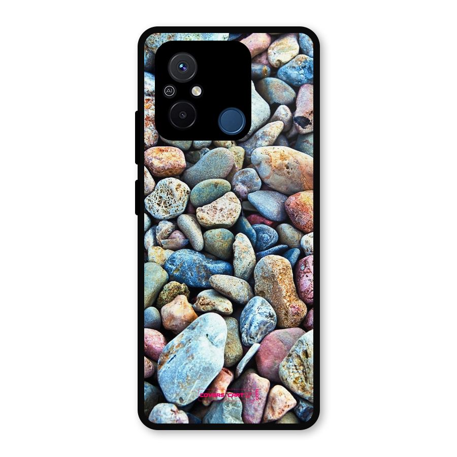 Pebbles Metal Back Case for Redmi 12C
