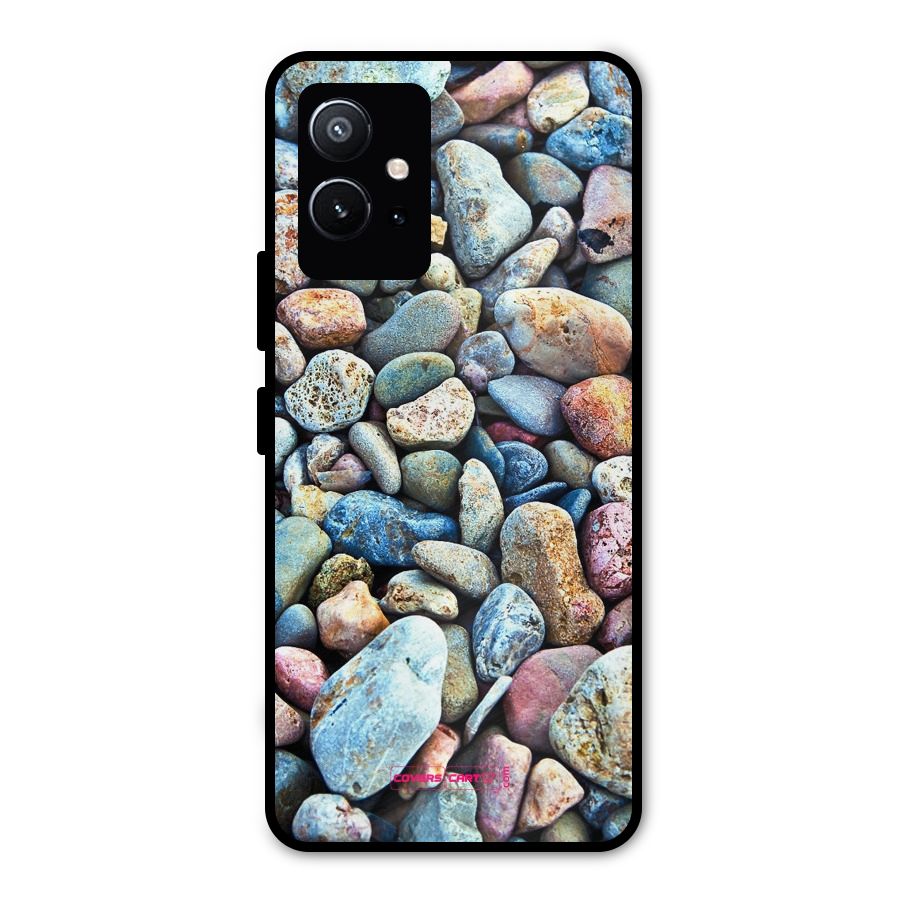 Pebbles Metal Back Case for Vivo T1 5G